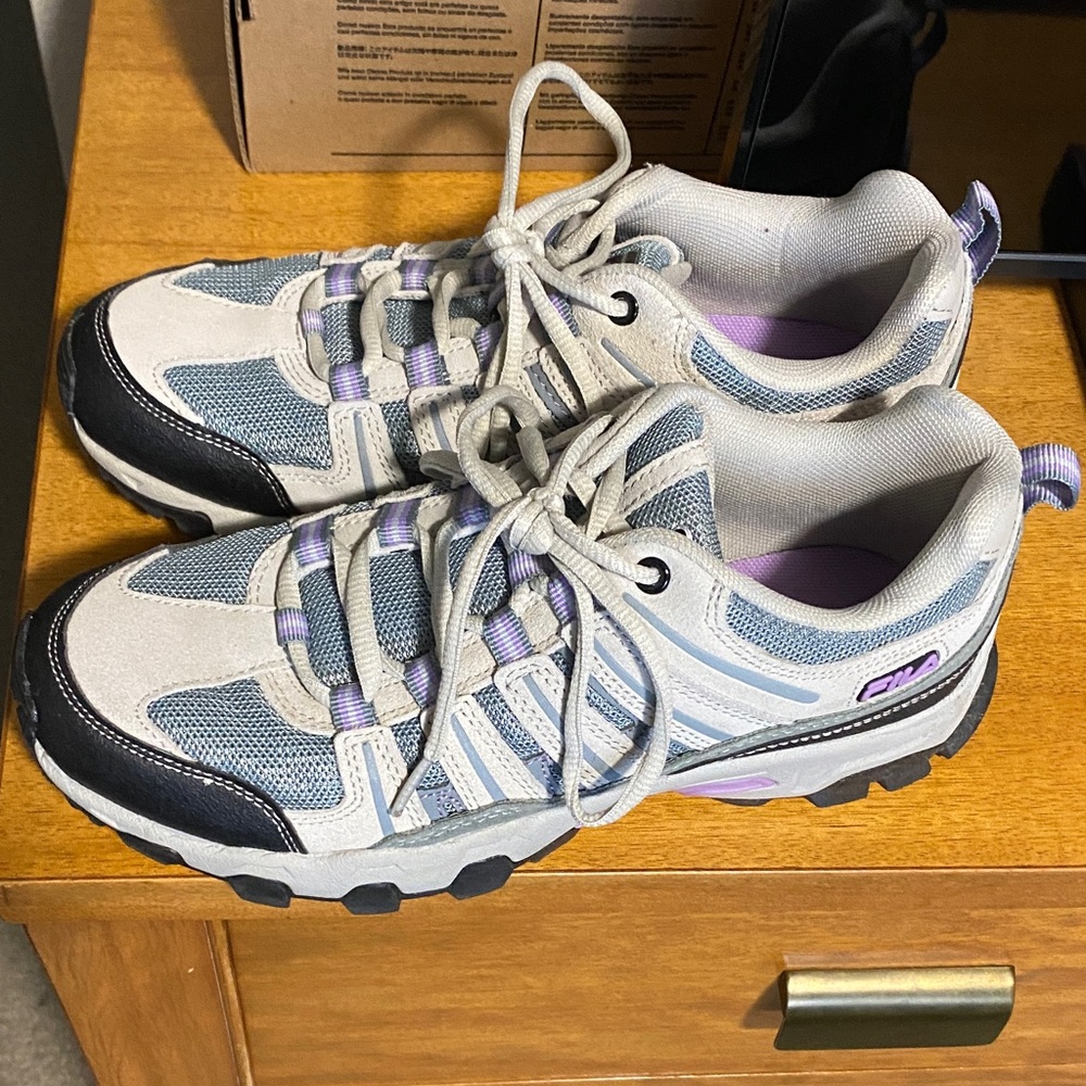 Fila Gray and Lavender Sneakers